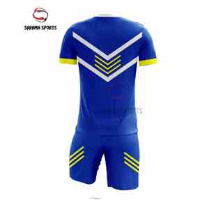 Maillots de football unisexes en gros, tenues de sport respirantes personnalisées par sublimation avec impression de nom sur mesure, service OEM - Product Image 5