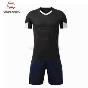 ชุดฟุตบอลแบบยูนิเซ็กซ์ที่ปรับแต่งได้ รุ่นนักเตะ พร้อมชื่อ  รับผลิตแบบ OEM ด้วยเทคโนโลยีการตัดอัตโนมัติ ชุดฝึกซ้อมจากปากีสถาน - Product Image 1