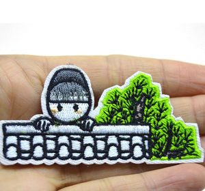 Premium Quality Custom Chenille 3D Embroidery Patch with OEM Service Iron-On Embroidered <b>Badge</b> for Clothing - Product Image 6