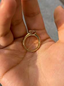 Anillo de moissanita de plata de ley 925 de alta calidad para uso diario en la oficina, disponible al mejor precio desde India. - Product Image 5