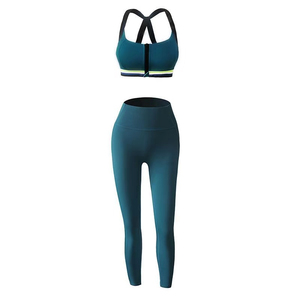 Conjunto de Yoga de 2 Piezas sin Costuras, Transpirable, Personalizado al por Mayor, OEM, Ropa Deportiva para Mujer, Gimnasio, Fitness, Running - Product Image 1