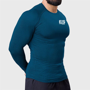 เสื้อออกกำลังกาย ECOSPIRE SPORTS ระบายอากาศได้ดี เสื้อรัดรูปผู้ชาย ผ้ายืดสแปนเด็กซ์/โพลีเอสเตอร์ แขนยาว น้ำหนักเบา ขายดี - Product Image 5