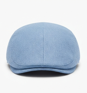 New Casual Retro Fashion Plain Summer Breathable Cool Mesh Newsboy Blue Ivy Hat <b>Flat</b> <b>Cap</b> Windproof Unisex Peaked <b>Cap</b> for Outdoor - Product Image 1