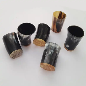 Verre à shot en corne noir et blanc, technique de polissage, taille personnalisée, étanche, pour fêtes de Noël, prix économique - Product Image 5