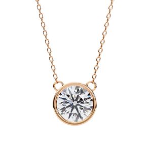 Pendentif en diamant de laboratoire de couleur E, taille brillant rond, certifié IGI, en or massif, pour mariage, fiançailles et anniversaire, unisexe - Product Image 5
