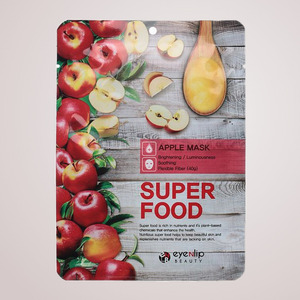 มาส์กหน้า- ผลิตภัณฑ์บำรุงผิวหน้าจากเกาหลี K-Beauty Superfood Apple Mask ผลิตในเกาหลี 10 ชิ้น 23 มล. บำรุงผิวหน้าอย่างมีประสิทธิภาพ - Product Image 5
