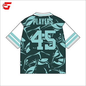 Impression par sublimation, jersey de sport unisexe à manches courtes respirant en maille, broderie personnalisée rétro de football américain, streetwear - Product Image 6