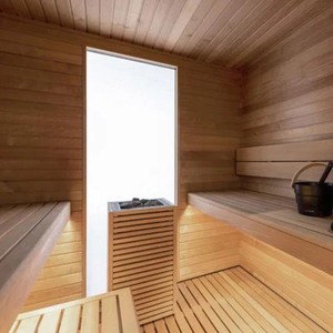 Sauna Exterior de Madera Natural Ecológica con Diseño Tradicional, <span class=keywords><strong>Cabaña</strong></span> de Sauna con Vista al <span class=keywords><strong>Lago</strong></span>, Spa Montado en <span class=keywords><strong>la</strong></span> Terraza - Product Image 5