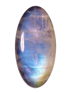 100% Arco Iris Natural piedra lunar corte ovalado piedra preciosa suelta cabujón piedra anillo colgante pendientes hacer piedras sueltas a granel OEM - Product Image 2