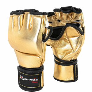 Guantes de Lucha MMA Profesionales de Alta Calidad con Cierre de Cordones y Agarres para las Manos, Cuero PU, Unisex, Talla y Color Personalizables - Product Image 1