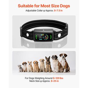Collier anti-aboiement intelligent étanche IP67 rechargeable pour chiens de grande, moyenne et petite taille – Collier de contrôle des aboiements pour l'entraînement canin - Product Image 2