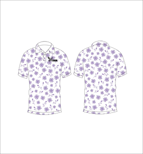 Polo Personalizado con Estampado Floral, Manga Corta, Informal, para Golf, Tenis, Ropa de Equipo de Verano - Product Image 4