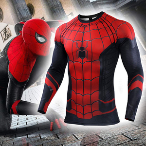 Chemises de compression OEM style Spider-Man, entièrement sublimées, avec taille et logo personnalisés, fabriquées au Pakistan - Product Image 6