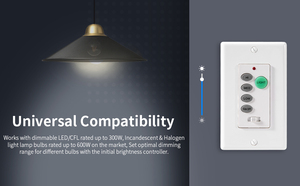 Phổ ABS quạt trần điều khiển từ xa tường chuyển đổi Kit với 6 thiết bị chuyển mạch 120V/220V Khả năng tương thích cho uc9050t người hâm mộ - Product Image 6