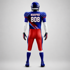 Custom USA Style American Football Uniform Set Sublimated Team Jersey & Pants Breathable Athletic Sportswear for Men Youth - Product Image 1
