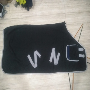 Custom Fleece Horse Rug U-Shape Solid Color Polyester Fabric Outdoor Use with 2 Leg Straps and Double Front Chest Closures India - Product Image 1