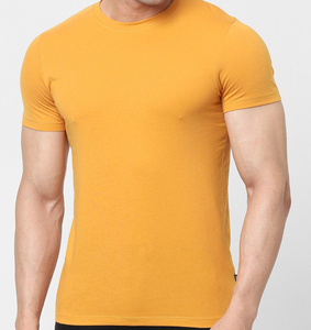 Camiseta de Algodón Lisa para Hombre, Transpirable, Corte Regular, Cuello Redondo, Manga Corta, Estilo Casual para Usar en la Calle, OEM ODM - Product Image 1