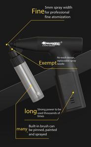 Portable Electric Gravity Feed ABS Spray Gun Battery <b>Powered</b> Handheld Paint Sprayer DIY Home Repair Decoration Artwork USB 0.3mm - Product Image 5