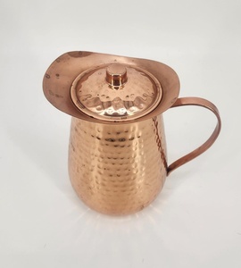Vaisselle décorative en cuivre pur, vaisselle artisanale en cuivre pur, vaisselle de table en cuivre pur, articles de service faits à la main en cuivre pur - Product Image 3