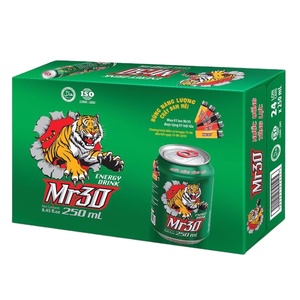 Boisson énergisante MR30 personnalisable de 250ml en canettes de haute qualité Emballage de boîte de boisson au carbonate de marque privée OEM pour l'exportation - Product Image 2