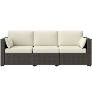 Conjunto de Sofás de Ratán para Exteriores, Impermeable, para Patio y Jardín - Product Image 2