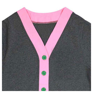 Cardigan classique vintage pour femme en coton tricoté, boutonné sur le devant, manches longues, élégant, trois couleurs, col en V, doux et confortable - Product Image 2