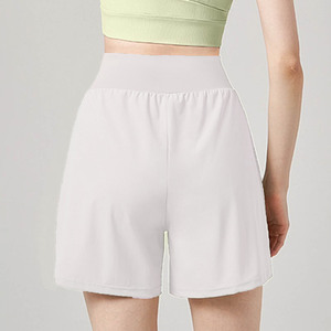 Shorts Deportivos para Mujer, Transpirables, de Cintura Alta, con Logotipo, para Correr al Aire Libre, Ventilación Tropical - Product Image 2
