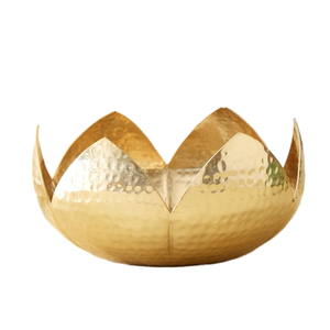 Hammered Decorative <b>Metal</b> <b>Bowl</b> for Stylish Home Decor - Product Image 1