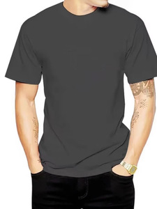 Men's <b>White</b> Slim Fit <b>Short</b> <b>Sleeve</b> O-Neck Cotton T-<b>Shirt</b> Casual Solid Color Jersey Knitted Breathable Design - Product Image 4
