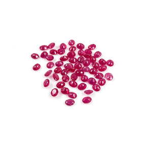 Rubis naturels de Bangkok, ovales calibrés 3x4mm, pierres précieuses facettées naturelles, prêtes à l'emploi pour la création de bijoux - Product Image 4