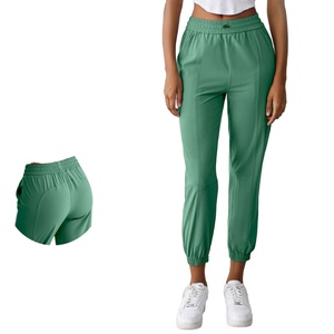 Pantalones Deportivos de Cintura Alta para Mujer con Bolsillos, Pantalones de Yoga, Pantalones Deportivos para Gimnasio - Product Image 1