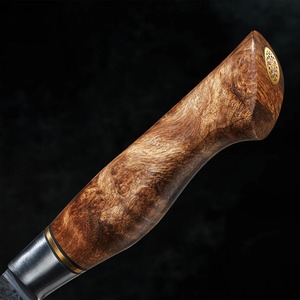 Viking Art Handmade Damascus Steel Cleaver <b>Knife</b> Olive Wood <b>Handle</b> Eco-Friendly Industrial Style 6-7.9in Blade for Meat Cutting - Product Image 2