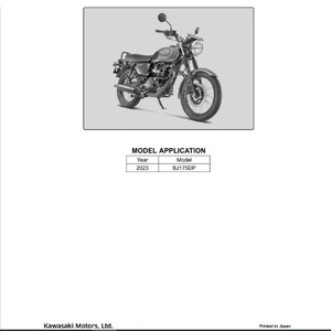 Manual de Servicio en Formato PDF para Kawasaki W175 BJ175DP 2023, Manual de Reparación para Taller, 99830-0085-01 - Product Image 2