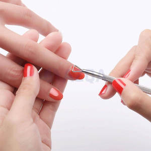 Pousse-cuticules et coupe-cuticules en acier inoxydable avec étui de rangement, ensemble d'outils professionnels pour la manucure et le démaquillage des ongles - Product Image 2