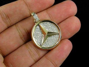 Colgante de Moissanita en Forma de Estrella, Plata 925, Oro Sólido de 18K, Totalmente Cubierto de Diamantes, Amuleto de Lujo, Joyería Unisex - Product Image 4