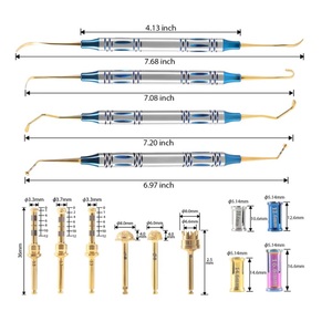Kit d'implantation dentaire pour sinus lift, 14 pièces, en acier inoxydable, instruments d'élévation de sinus, forets, stoppeurs, set chirurgical réutilisable, CE - Product Image 4