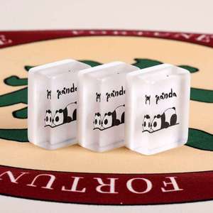 Resin Crafts Customized Luxury Acrylic <b>Mahjong</b> <b>Sets</b>, Glitter Engraved Tiles, Oem Factory for America Styles, 4-Layer - Product Image 1