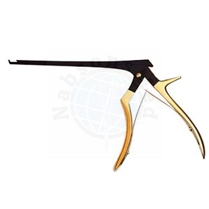 Jeu de 5 Rongeurs Kerrison Manuels en Acier Inoxydable Noir et Or de 7 Pouces, Tailles 1, 2, 3, 4, 5 mm, Coupure Ascendante 45° °   Instrument chirurgical orthopédique cervical - Product Image 3