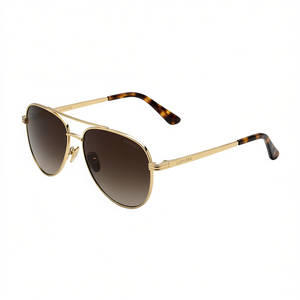 Lunettes de soleil métalliques hexagonales modernes à monture intégrale, style avant-gardiste, protection UV %, verres teintés - Product Image 2
