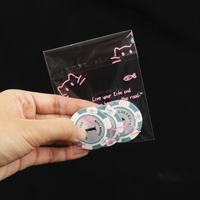 Emballage de sacs d'opp auto-adhésifs de bijoux de vêtements alimentaires de petite taille imprimés personnalisés Sacs en plastique auto-adhésifs transparents