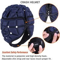 Casques de rugby pour adultes de haute qualité, taille personnalisée, coque souple en EVA, double visière, réglables, antichoc, personnalisables, protection de la tête avec drapeau