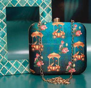 Bolsos de mano Acqua Blue Modern Print-clutch El mejor precio al por mayor de los fabricantes-Boss Lady - Product Image 3