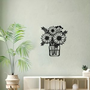CIFbuy Scultura da Parete Artigianale Vintage Girasole in Ferro, Ispirata alla Natura, Stile Europeo, per Arredamento Casa, Servizio di Selezione Disponibile - Product Image 5