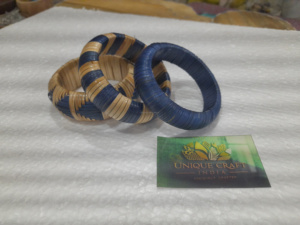 สร้อยข้อมือไม้ไผ่สานหวายทำด้วยมือสำหรับผู้หญิงสร้อยข้อมือขนาดใหญ่สำหรับสไตล์ชายหาดของขวัญเครื่องประดับสุภาพสตรี - Product Image 4