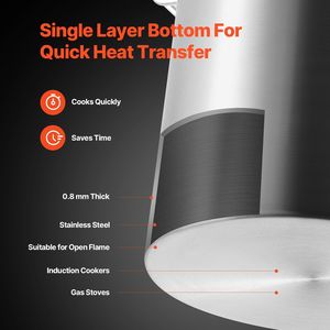 Grandi 42 quarti in acciaio inox Stockpot coperchio filtro resistente commerciale di qualità pentole per zuppe stock per eventi di gruppo - Product Image 4