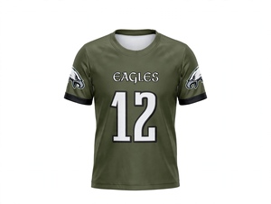 Maillot de football vert olive personnalisé par sublimation, vente en gros, usine OEM, vêtements de sport athlétiques à manches courtes, uniforme d'équipe, haut de gamme - Product Image 1