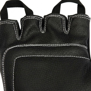 <b>Half</b> Finger Training Gloves Faux Leather Breathable Non <b>Slip</b> Gym Sparring Unisex <b>Slip</b> On Closure Black Best Sale High Impact set - Product Image 4