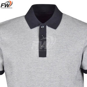 T-shirt de golf pour homme, col polo, en coton tricoté 180 g/m², personnalisable avec logo par sublimation, haute qualité, OEM, neuf. - Product Image 3