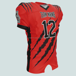 Camisetas de Fútbol Americano Personalizadas con Transferencia Térmica, 100% Poliéster, Nombre y Número Personalizados, Logotipo Personalizado, Opción de Tallas Grandes - Product Image 2