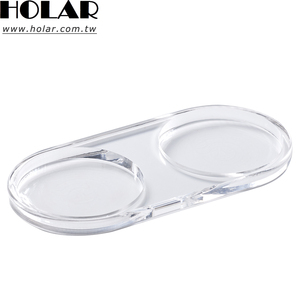 [Holar] <b>Taiwan</b> Made Round Clear <b>Acrylic</b> Jam Jar <b>Tray</b> for Honey Condiment Jars Storage Kitchen Buffet Display - Product Image 1